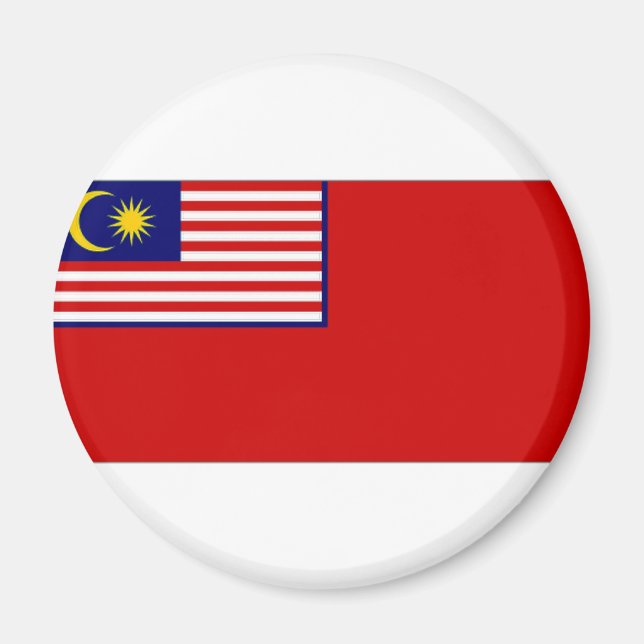 Malaysia Civil Ensign Magnet (Front)