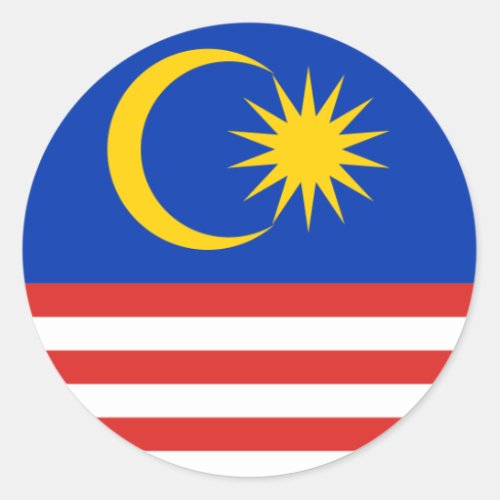 malaysia classic round sticker