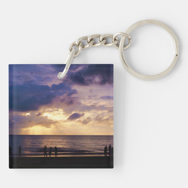 Malaysia Coast Sunset Keychain (Back)