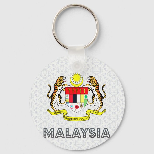 Malaysia Coat of Arms Keychain (Front)