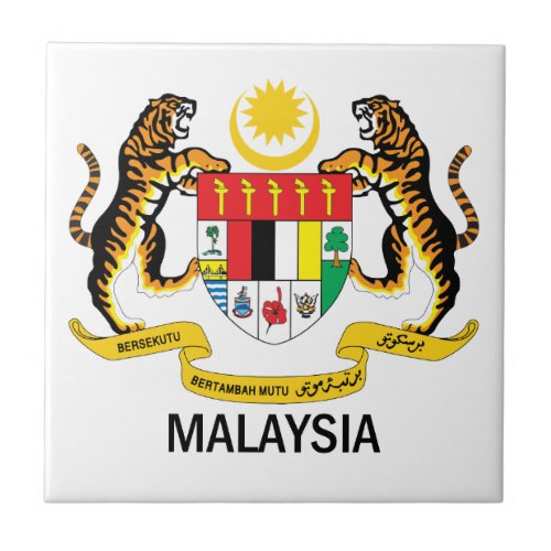 MALAYSIA _ emblemflagsymbolcoat of arms Ceramic Tile