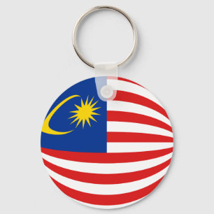 Malaysia Fisheye Flag Keychain