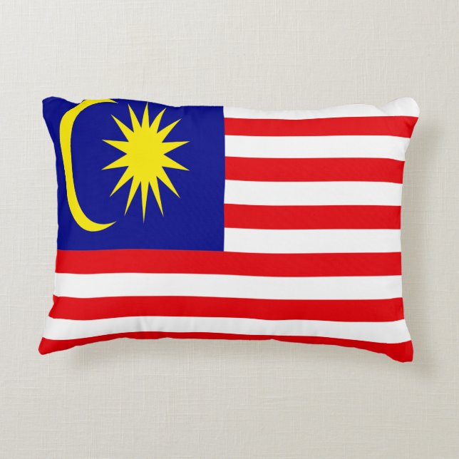 Malaysia flag accent pillow (Back)
