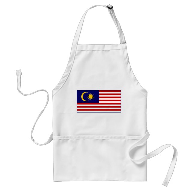 Malaysia Flag Adult Apron (Front)