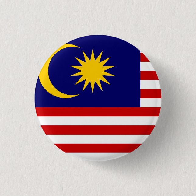 Malaysia Flag Button (Front)