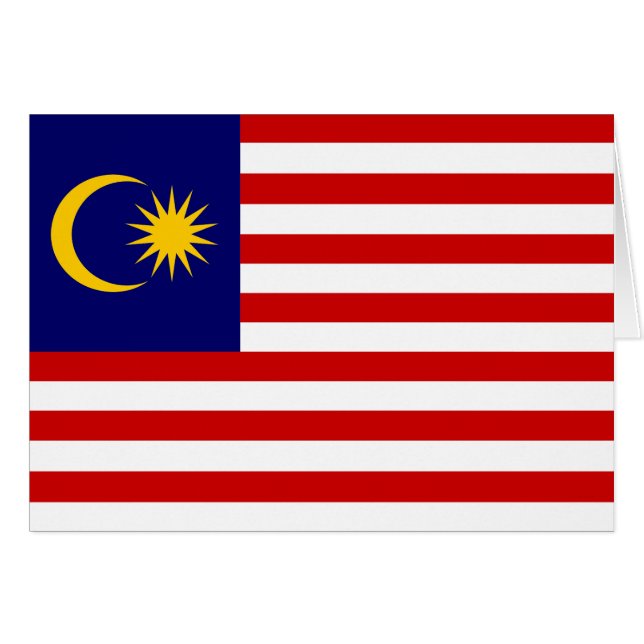 Malaysia Flag Cards (Front Horizontal)
