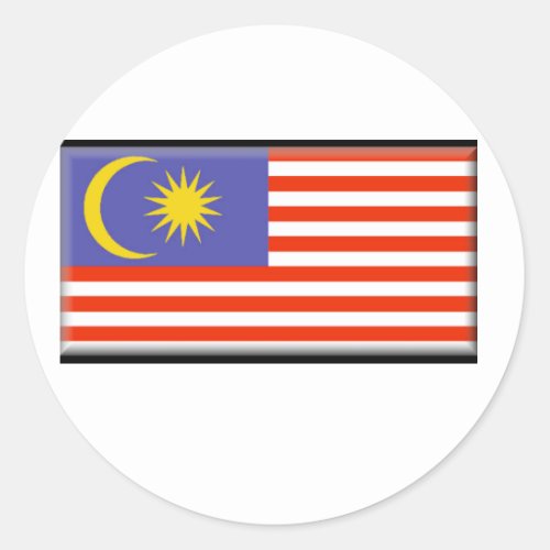 Malaysia Flag Classic Round Sticker