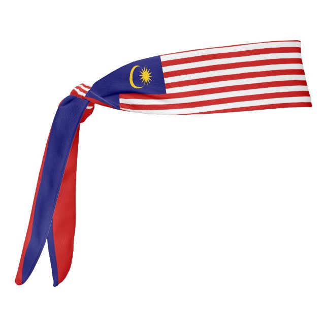 Malaysia Flag Elegant Patriotic Tie Headband (Rotate 270)