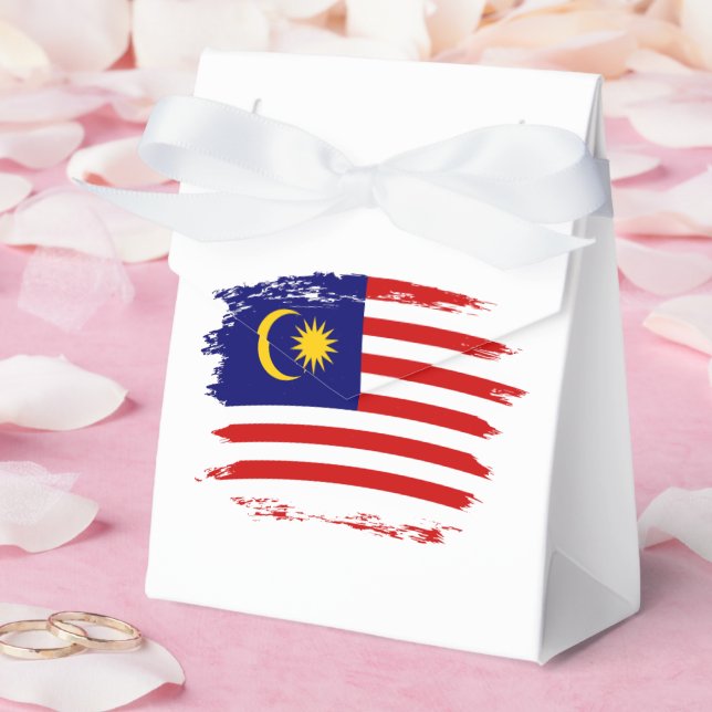 Malaysia flag favor boxes (Wedding)