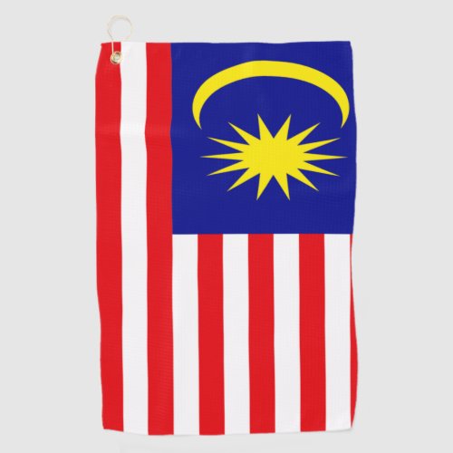 Malaysia flag golf towel