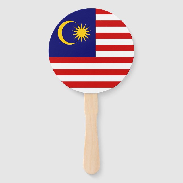 Malaysia Flag Hand Fan (Front)