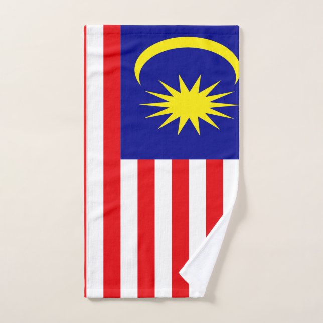 Malaysia flag hand towel  (Hand Towel)