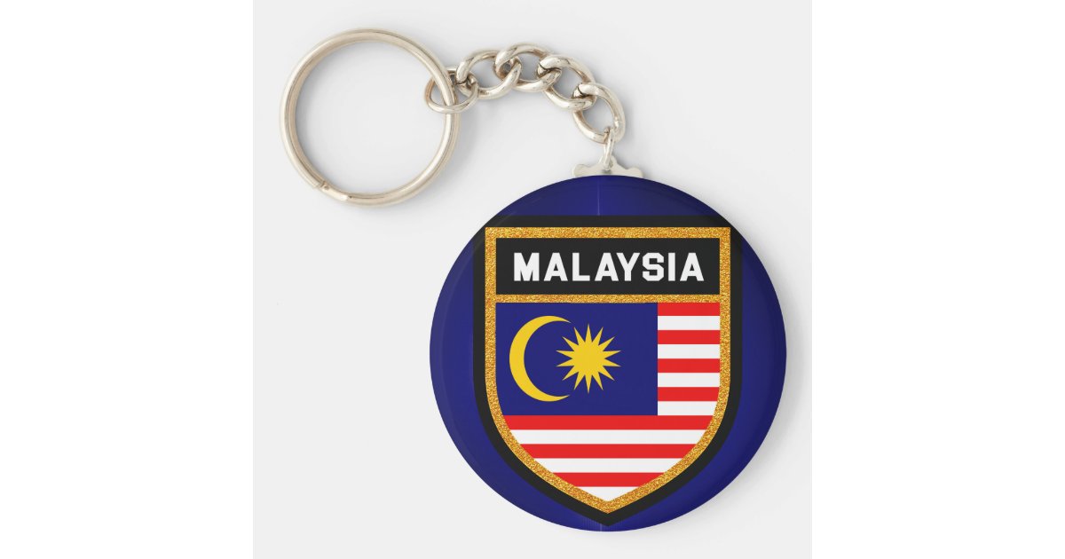 Malaysia Flag Keychain | Zazzle.com