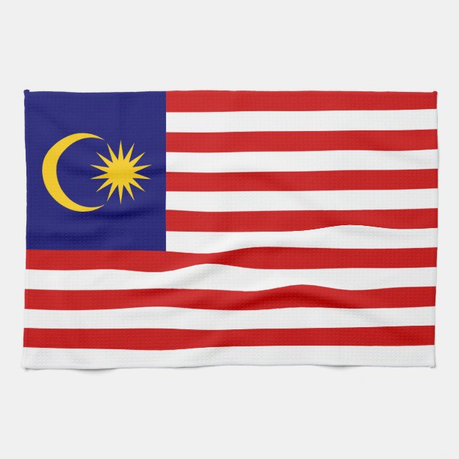 Malaysia Flag Kitchen Towel (Horizontal)