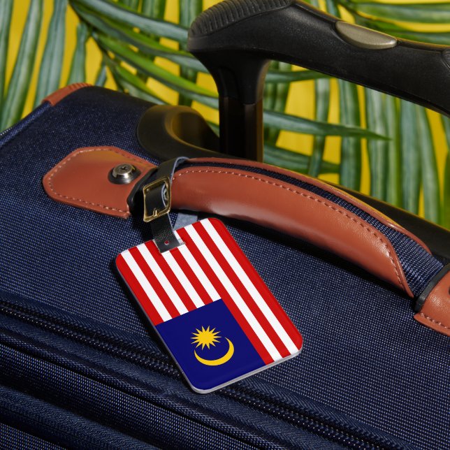 Malaysia flag luggage tag (Front Insitu 1)