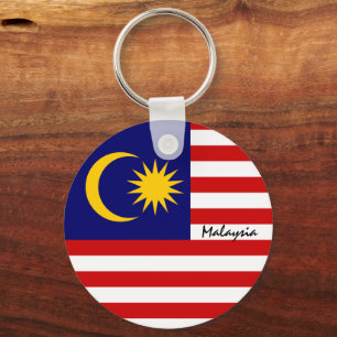 Malaysia Flag & Malaysia holiday, patriots /sports Keychain