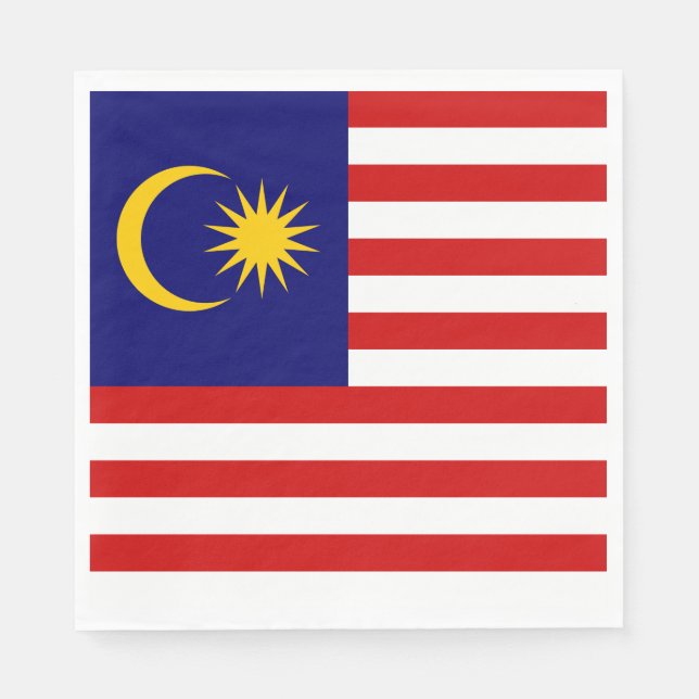 Malaysia Flag Napkins (Front)