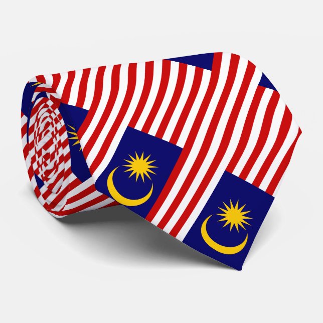 Malaysia Flag Neck Tie (Rolled)