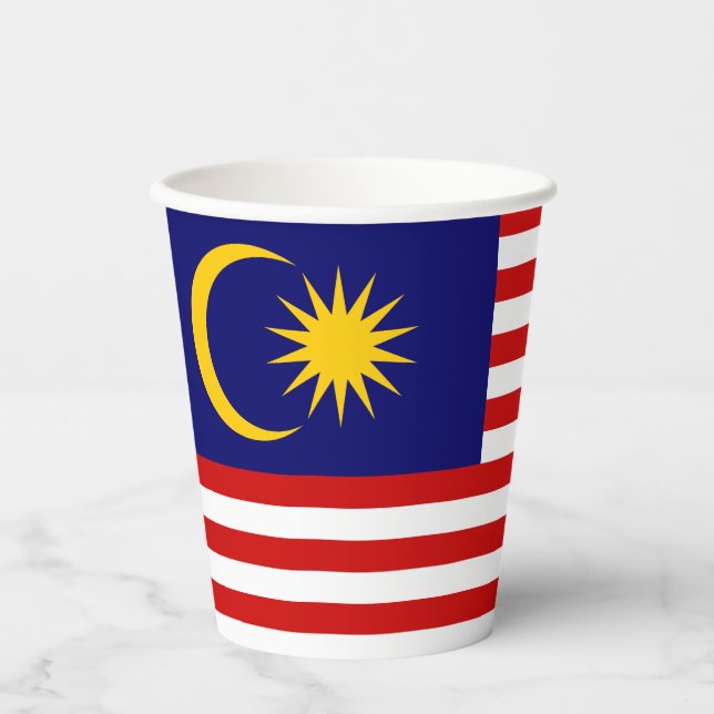 Malaysia Flag Paper Cups (Front)