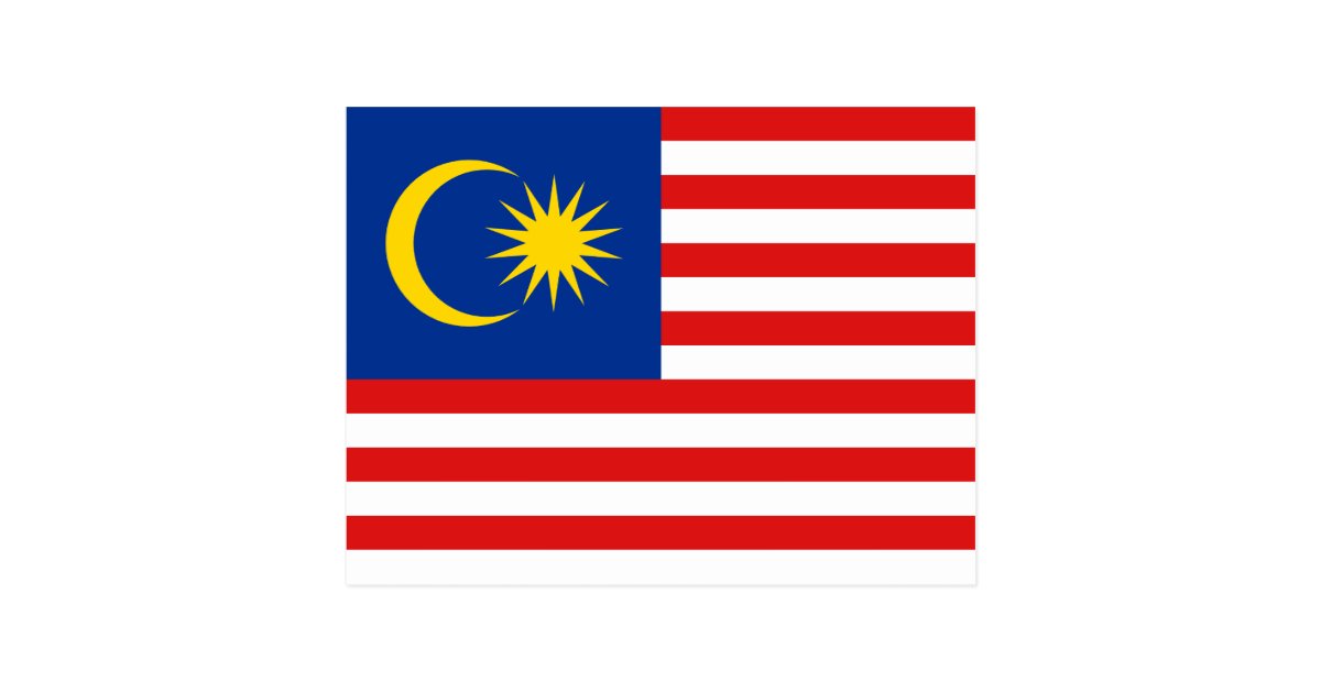 Malaysia Flag Postcard | Zazzle.com