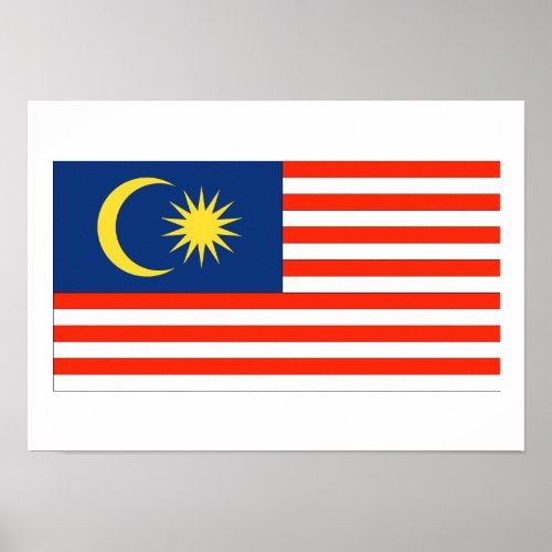 Malaysia Flag Poster