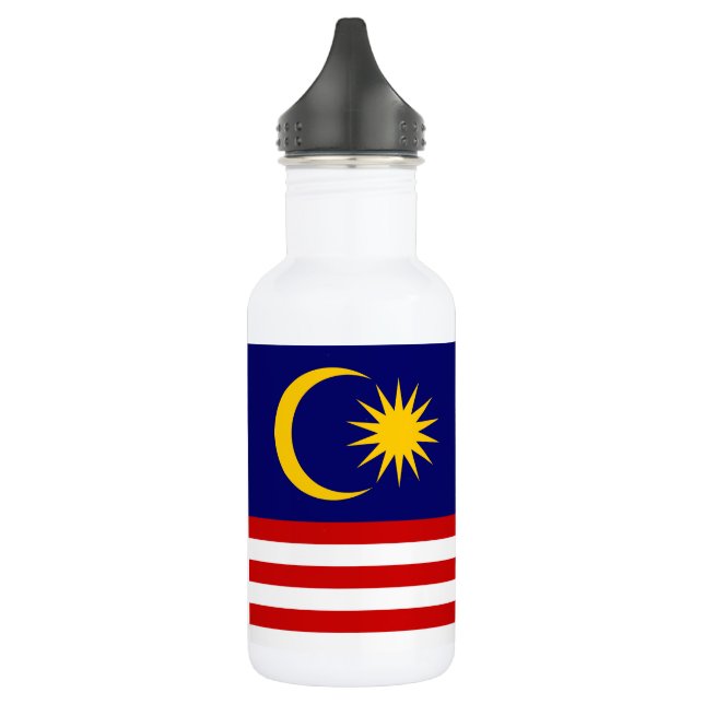 Malaysia Flag Stainless Steel Water Bottle (Left)