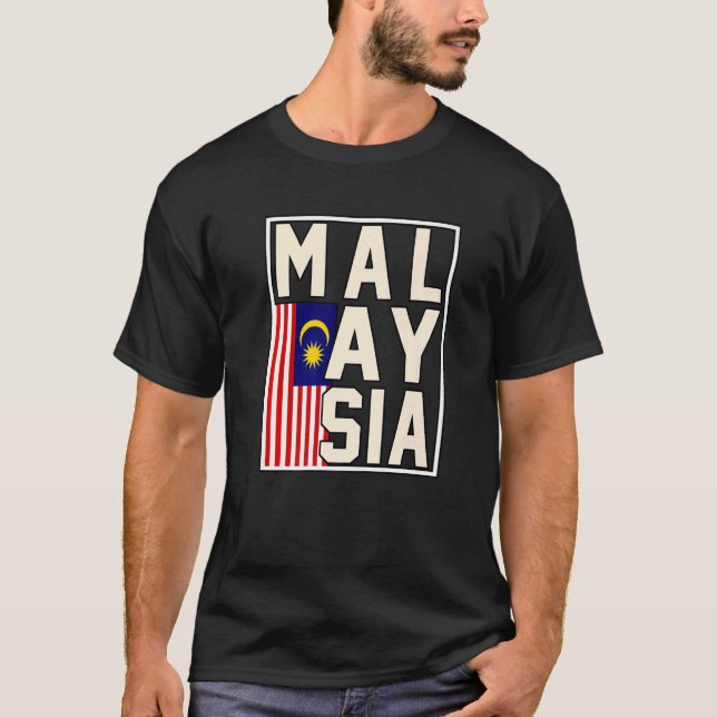 Malaysia Flag   T-Shirt (Front)