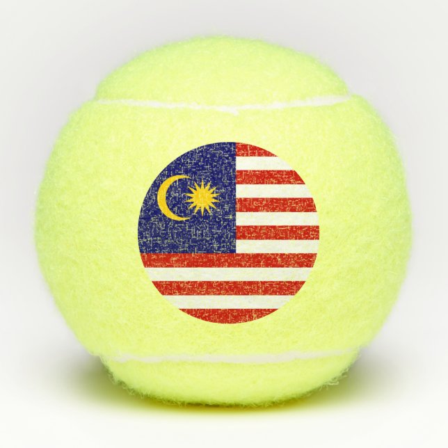 Malaysia flag tennis balls (Front)