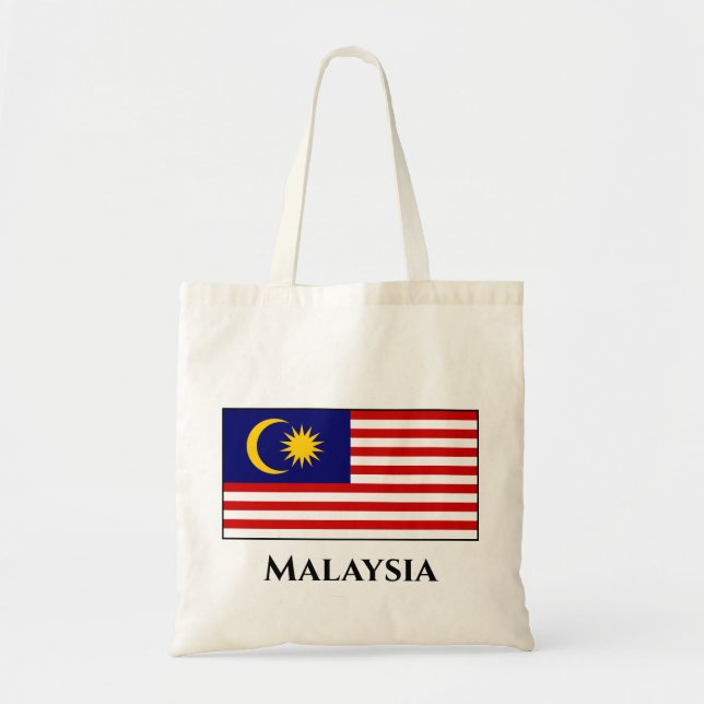 Malaysia Flag Tote Bag (Front)