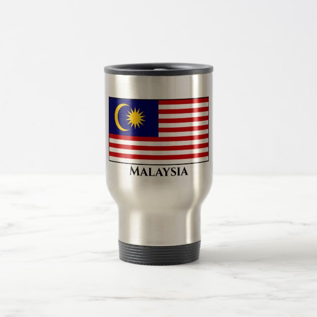 Malaysia Flag Travel Mug (Center)