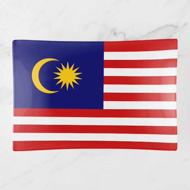 Malaysia flag trinket tray (Front)