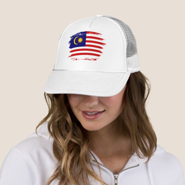 Malaysia flag trucker hat (In Situ)