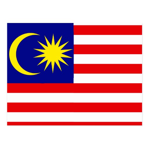 Malaysia High quality Flag Postcard | Zazzle