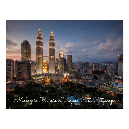 Malaysia Kuala Lumpur City Cityscape Postcards Zazzle Com