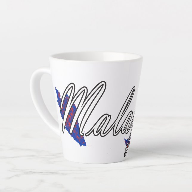 Malaysia Latte Mug (Left Angle)