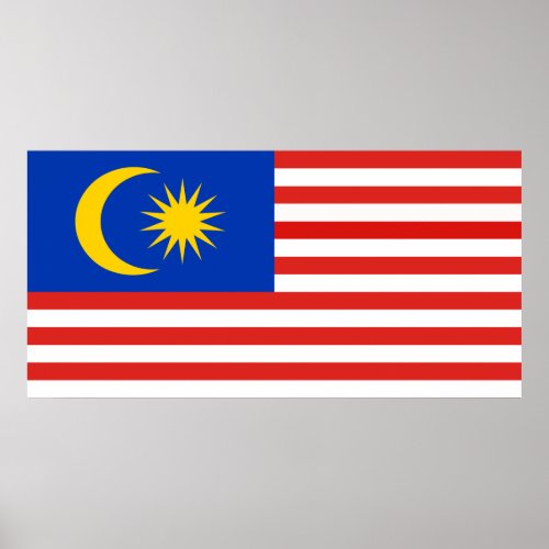 Malaysia Malay flag Jalur Gemilang Poster