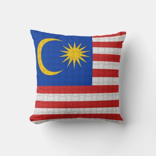 Malaysia Malaysian flag Throw Pillow