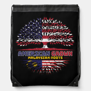Malaysia Malaysian US American USA United States Drawstring Bag