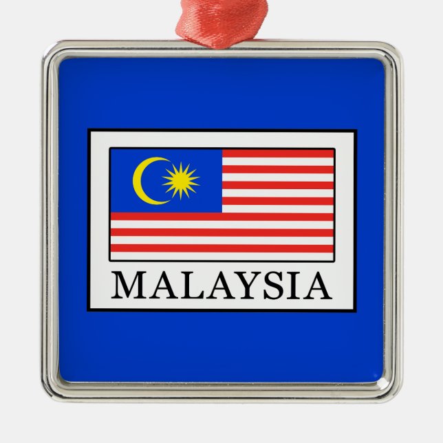 Malaysia Metal Ornament (Front)