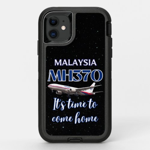 Malaysia MH370 Its Time to Come Home   OtterBox Defender iPhone 11 Case