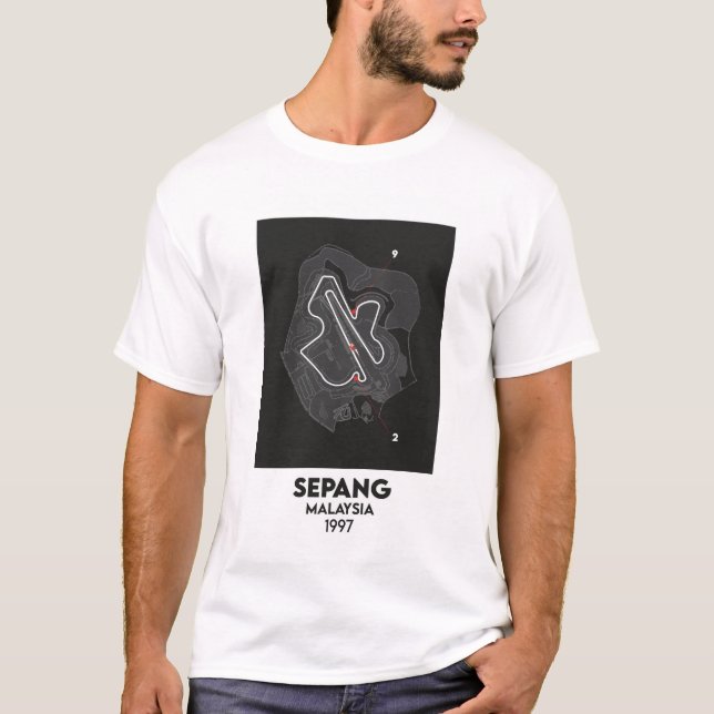 Malaysia MotoGP Sepang circuit map  T-Shirt (Front)