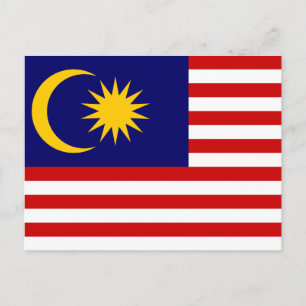Malaysia National World Flag Postcard