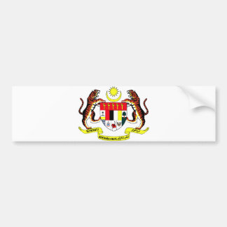 Malaysia Official Coat Of Arms Heraldry Symbol Bumper Sticker