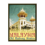 Malaysia Old Railway Station Postcard Malaysia Old Railway Station Postcard
