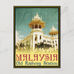 Malaysia Old Railway Station Postcard