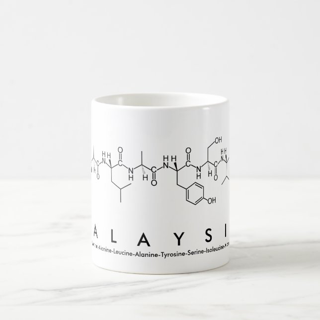 Malaysia peptide name mug (Center)