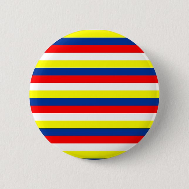 Malaysia Philippines Venezuela flag stripes countr Button (Front)
