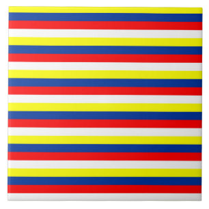 Malaysia Philippines Venezuela flag stripes countr Ceramic Tile