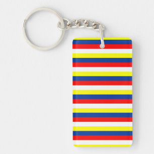 Malaysia Philippines Venezuela flag stripes countr Keychain