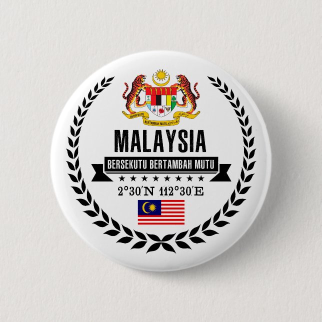 Malaysia Pinback Button (Front)